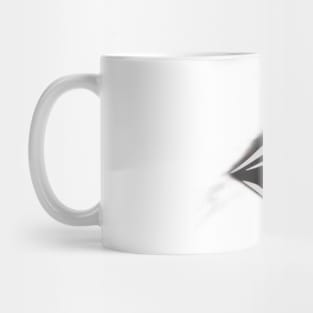 Abstract Red and Black Eye Design on Dark Background No. 550 Mug